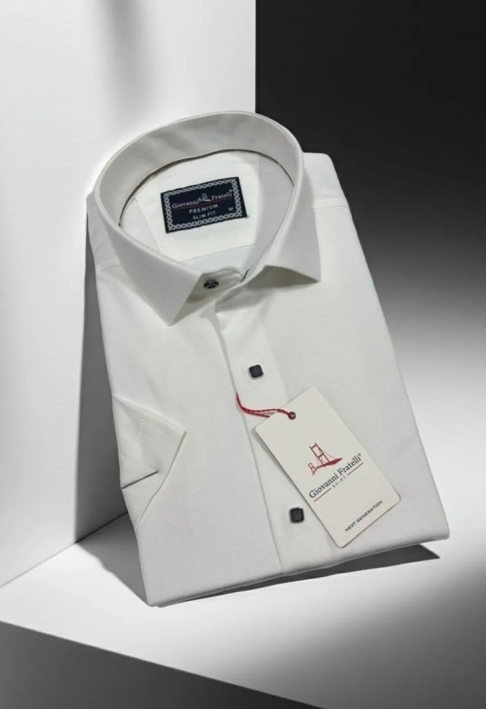 Slim Fit Kısa Kol Armürlü Jakar Erkek Gömlek 3GMK321145002
