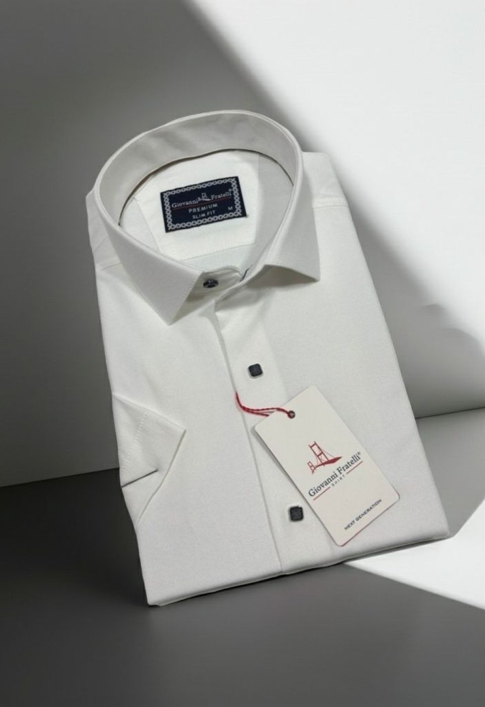 Slim Fit Kısa Kol Armürlü Jakar Erkek Gömlek 3GMK321145002