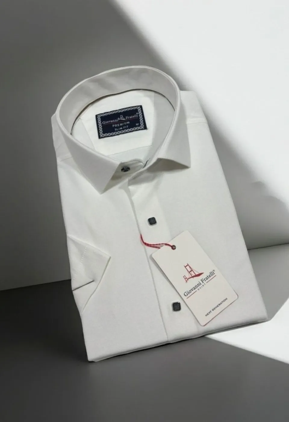 Slim Fit Kısa Kol Armürlü Jakar Erkek Gömlek 3GMK321145002