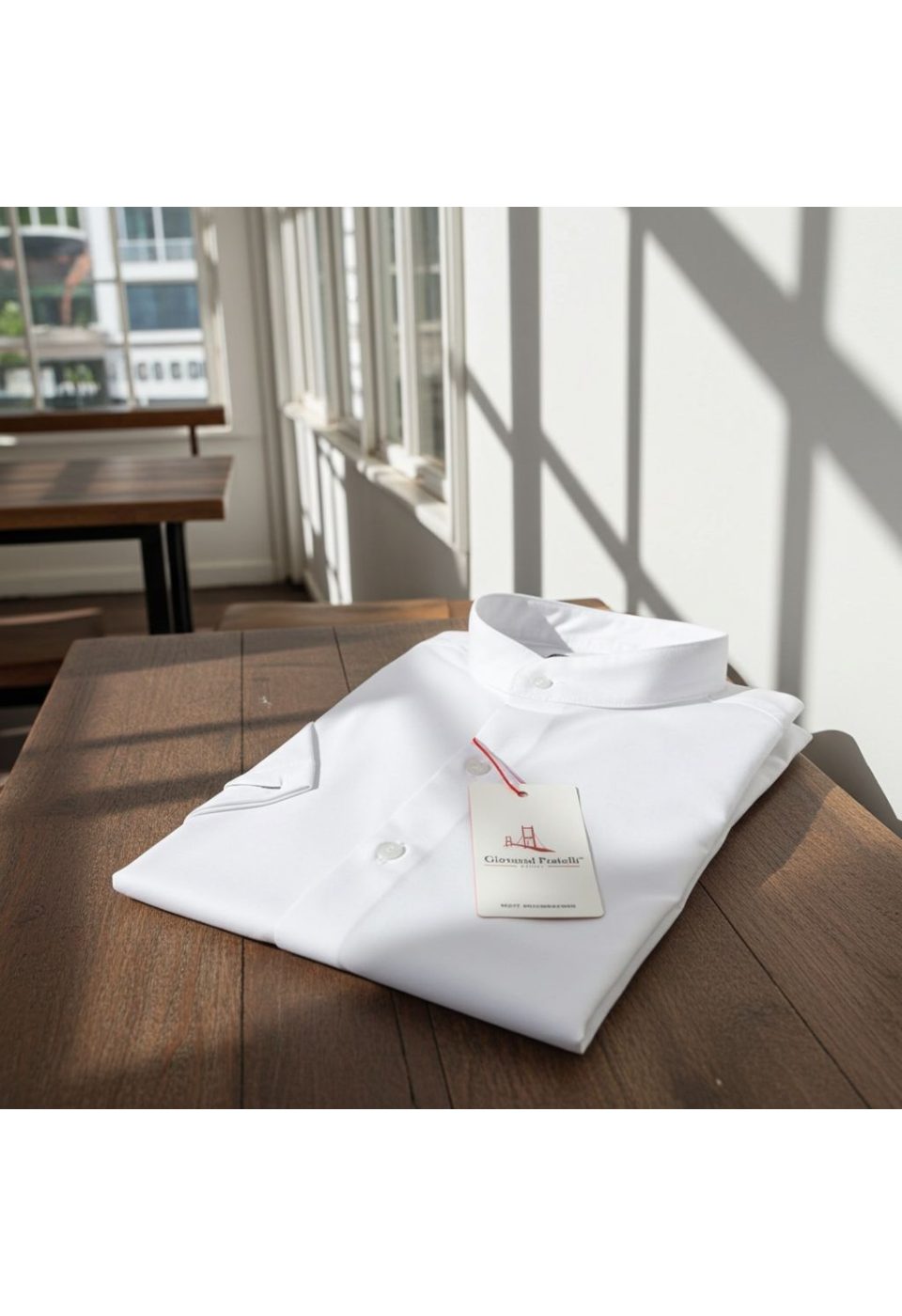 Slim Fit Kısa Kol Armürlü Jakar Haki Yaka Erkek Gömlek 3GMK321148001 - Giovanni Fratelli