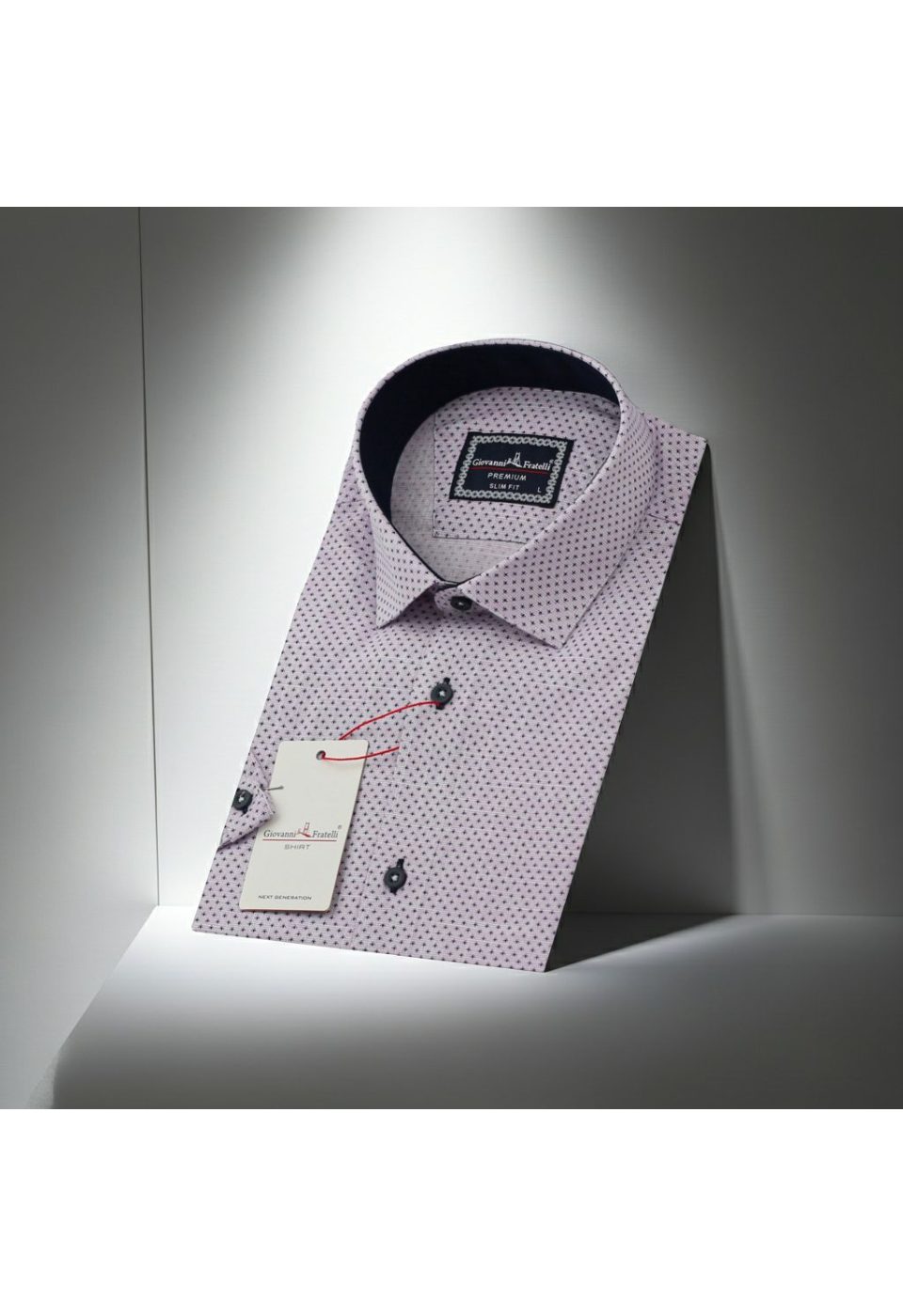 Slim Fit Kısa Kol Desenli Erkek Gömlek 3GMK311149004 - Giovanni Fratelli