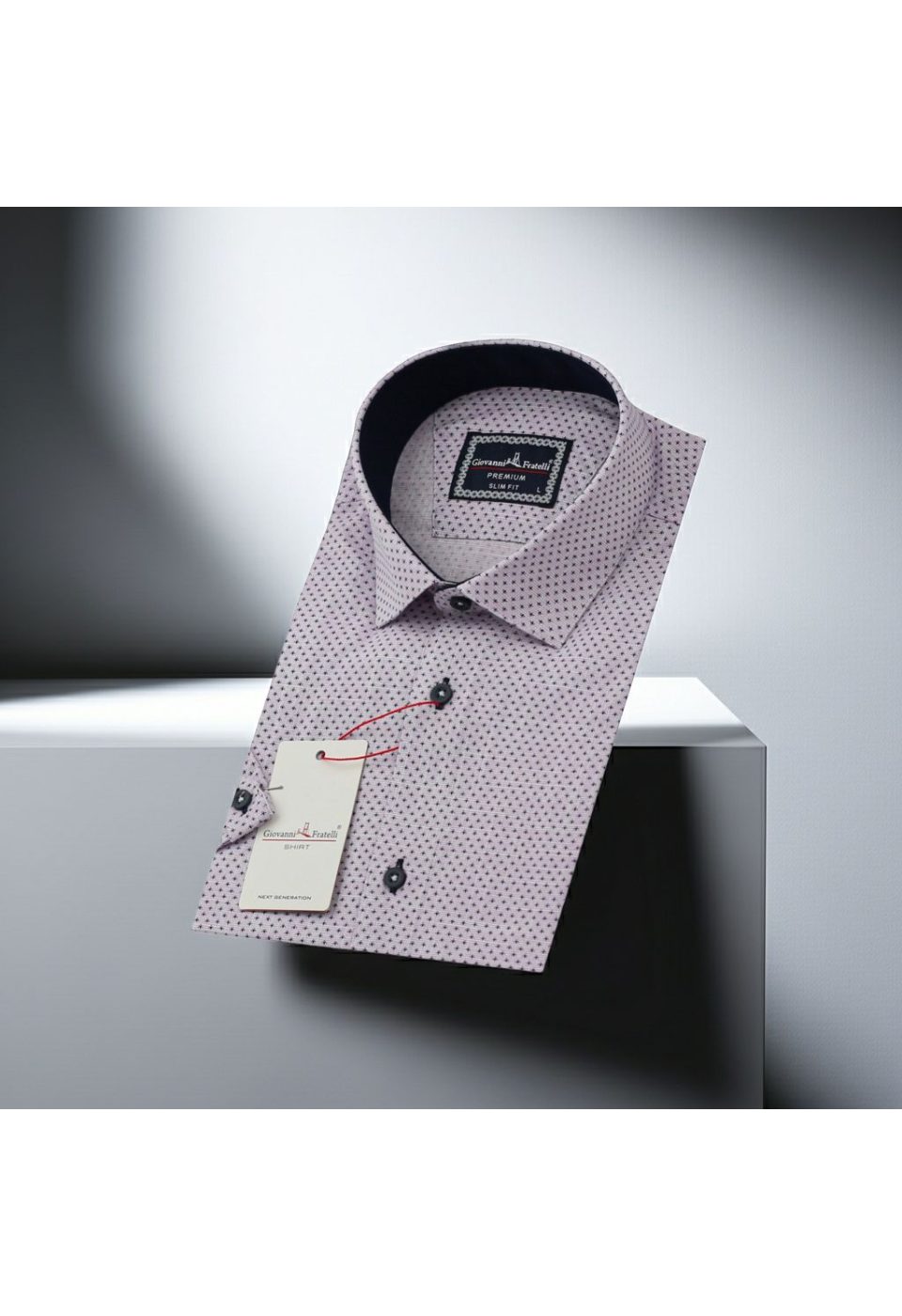 Slim Fit Kısa Kol Desenli Erkek Gömlek 3GMK311149004 - Giovanni Fratelli