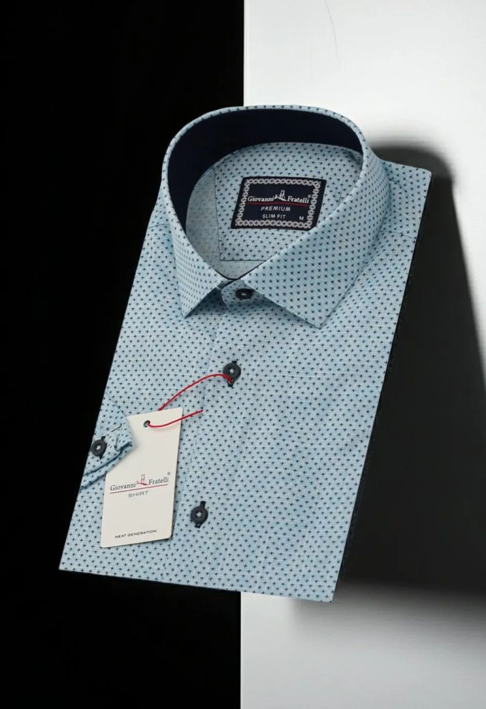 Slim Fit Kısa Kol Desenli Erkek Gömlek 3GMK311149005 - Giovanni Fratelli