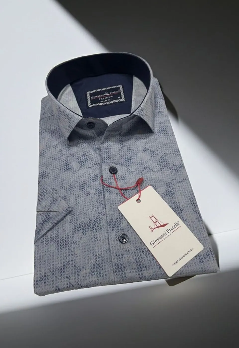 Slim Fit Kısa Kol Desenli Sıcak Baskı Erkek Gömlek 3GMK321150004 Slim Fit Kısa Kol Desenli Sıcak Baskı Erkek Gömlek 3GMK321150004