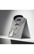 Slim Fit Kısa Kol Desenli Erkek Gömlek 3GMK311151002