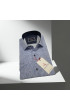 Slim Fit Kısa Kol Desenli Sıcak Baskı Erkek Gömlek 3GMK321154003