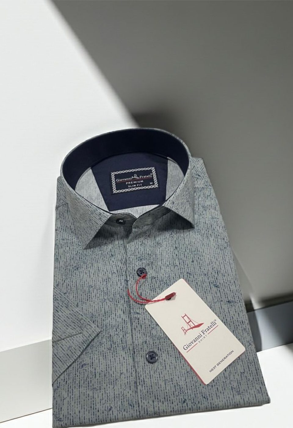 Slim Fit Kısa Kol Desenli Sıcak Baskı Erkek Gömlek 3GMK321154004 Slim Fit Kısa Kol Desenli Sıcak Baskı Erkek Gömlek 3GMK321154004