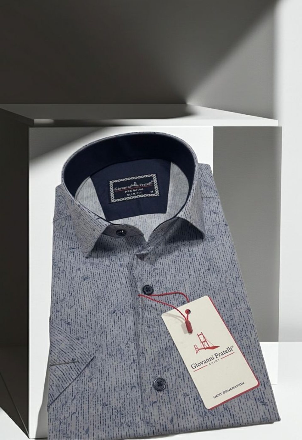 Slim Fit Kısa Kol Desenli Sıcak Baskı Erkek Gömlek 3GMK321154006 Slim Fit Kısa Kol Desenli Sıcak Baskı Erkek Gömlek 3GMK321154006