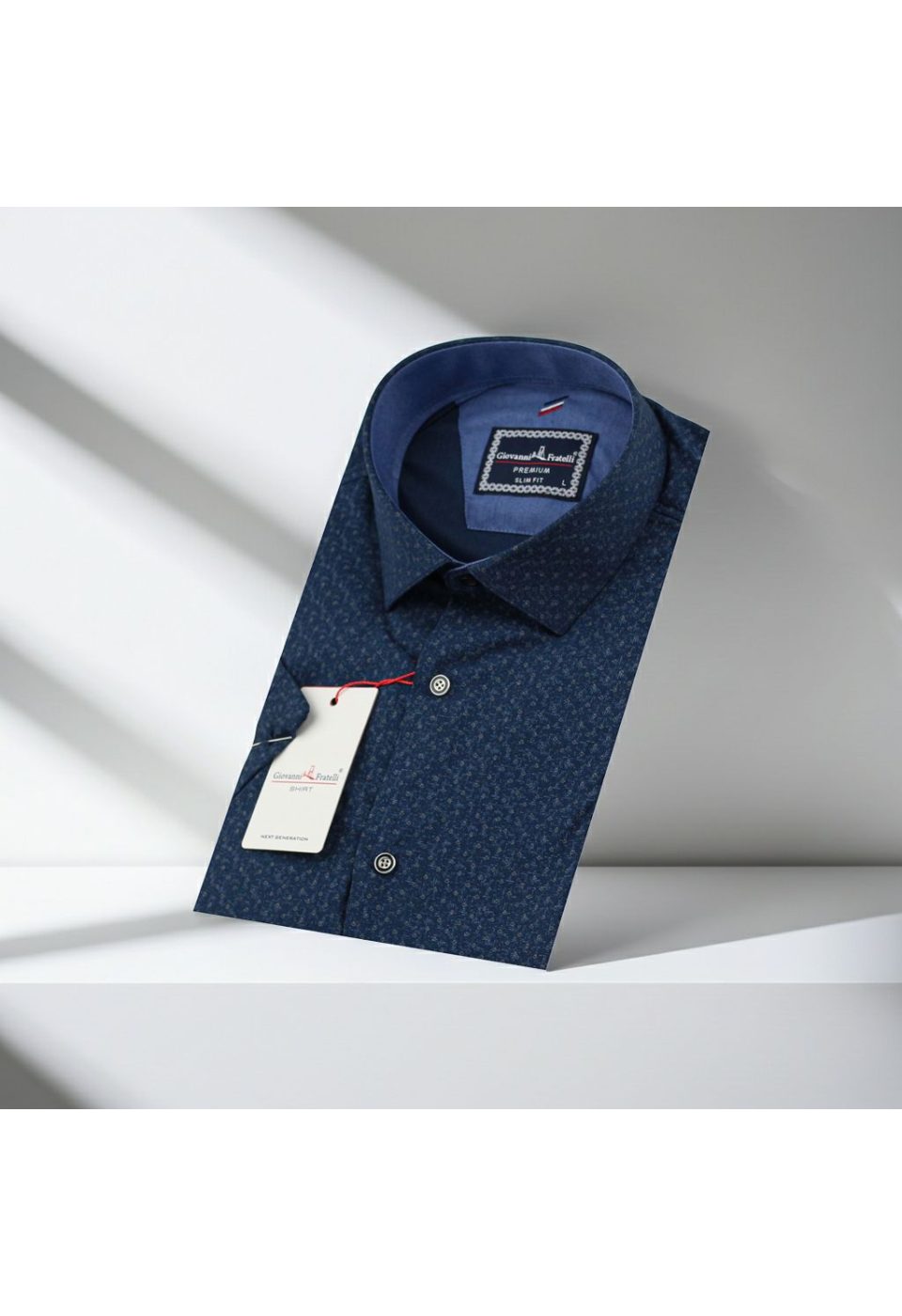 Slim Fit Kısa Kol Desenli Erkek Gömlek 3GMK311164006 - Giovanni Fratelli