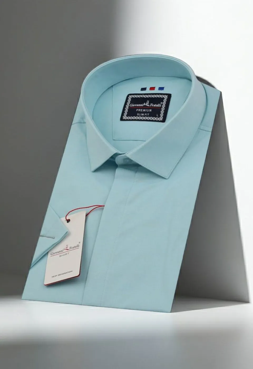 Slim Fit Kısa Kol Düz Renk Oxford Erkek Gömlek 3GMK311169004 - Giovanni Fratelli