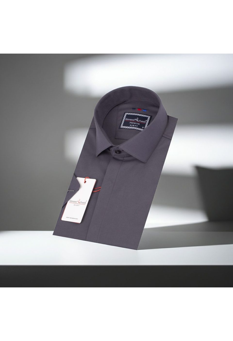 Slim Fit Kısa Kol Düz Renk Oxford Erkek Gömlek 3GMK311169008 - Giovanni Fratelli