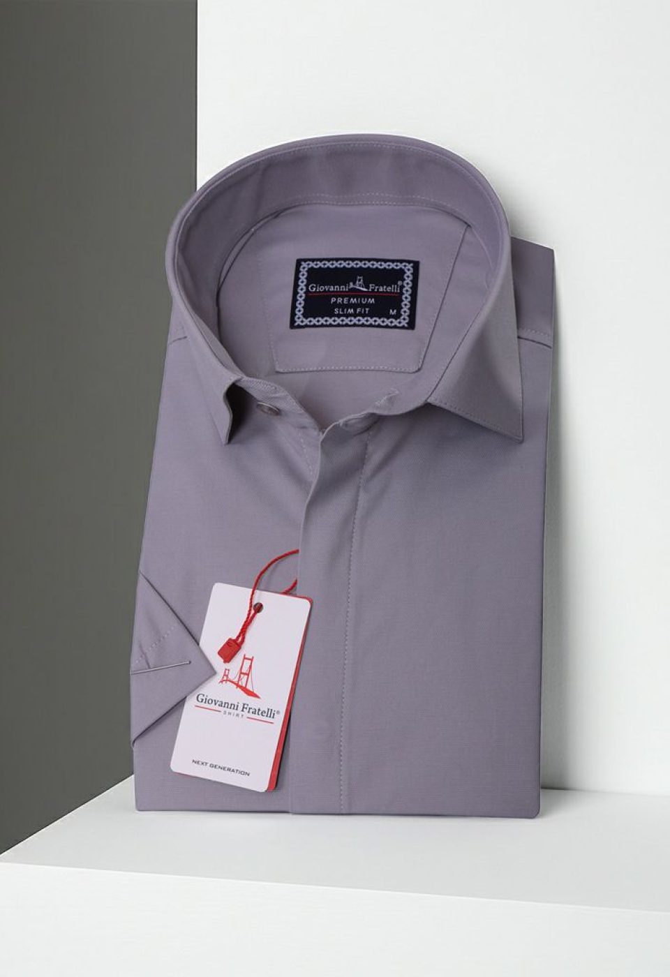 Slim Fit Kısa Kol Düz Renk Oxford Erkek Gömlek 3GMK311169011