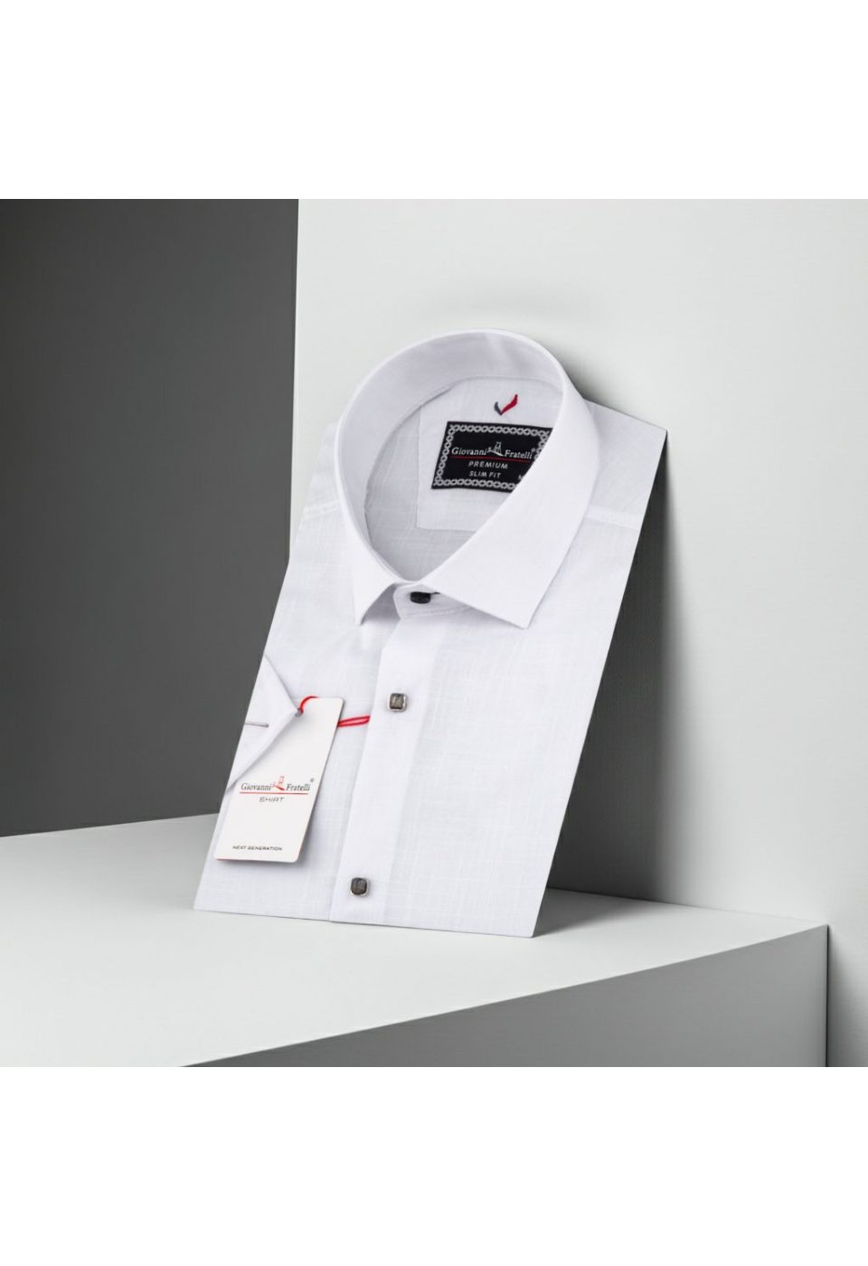 Slim Fit Kısa Kol Düz Renk Erkek Gömlek 3GMK311171001 - Giovanni Fratelli