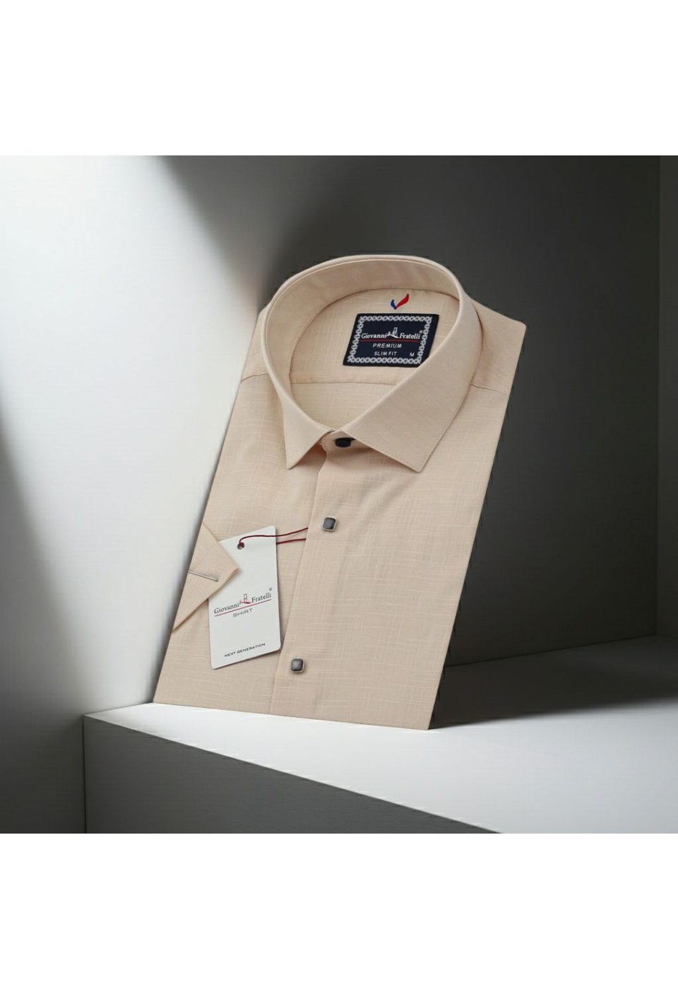 Slim Fit Kısa Kol Düz Renk Erkek Gömlek 3GMK311171003 - Giovanni Fratelli