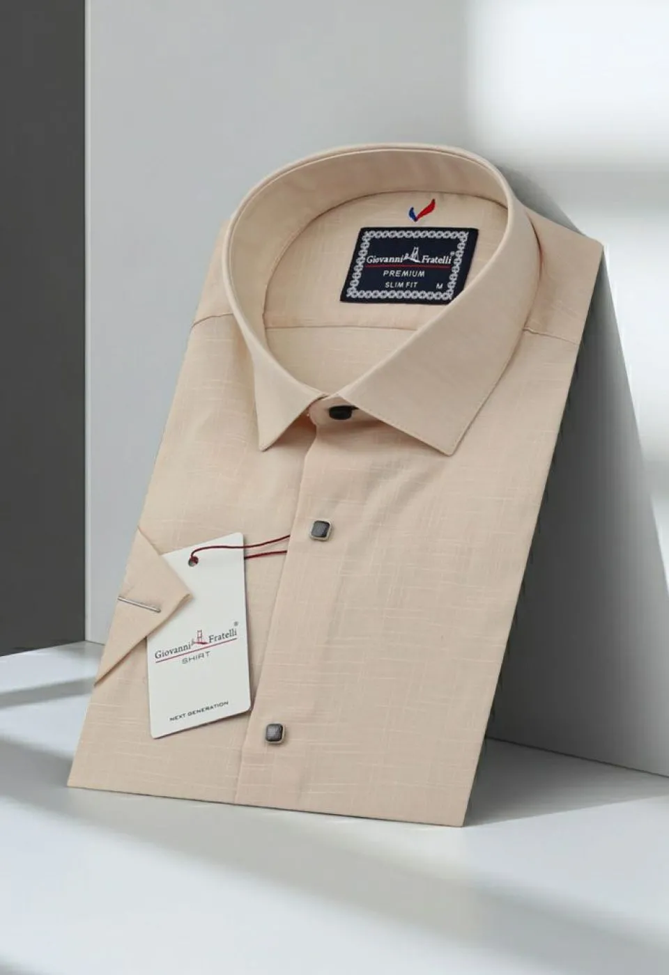 Slim Fit Kısa Kol Düz Renk Erkek Gömlek 3GMK311171003