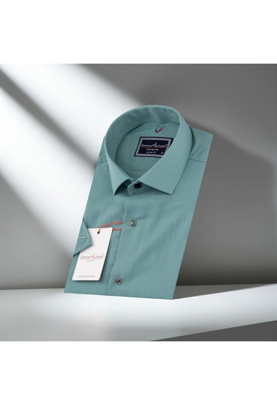 Slim Fit Kısa Kol Düz Renk Erkek Gömlek 3GMK311171004 - Giovanni Fratelli