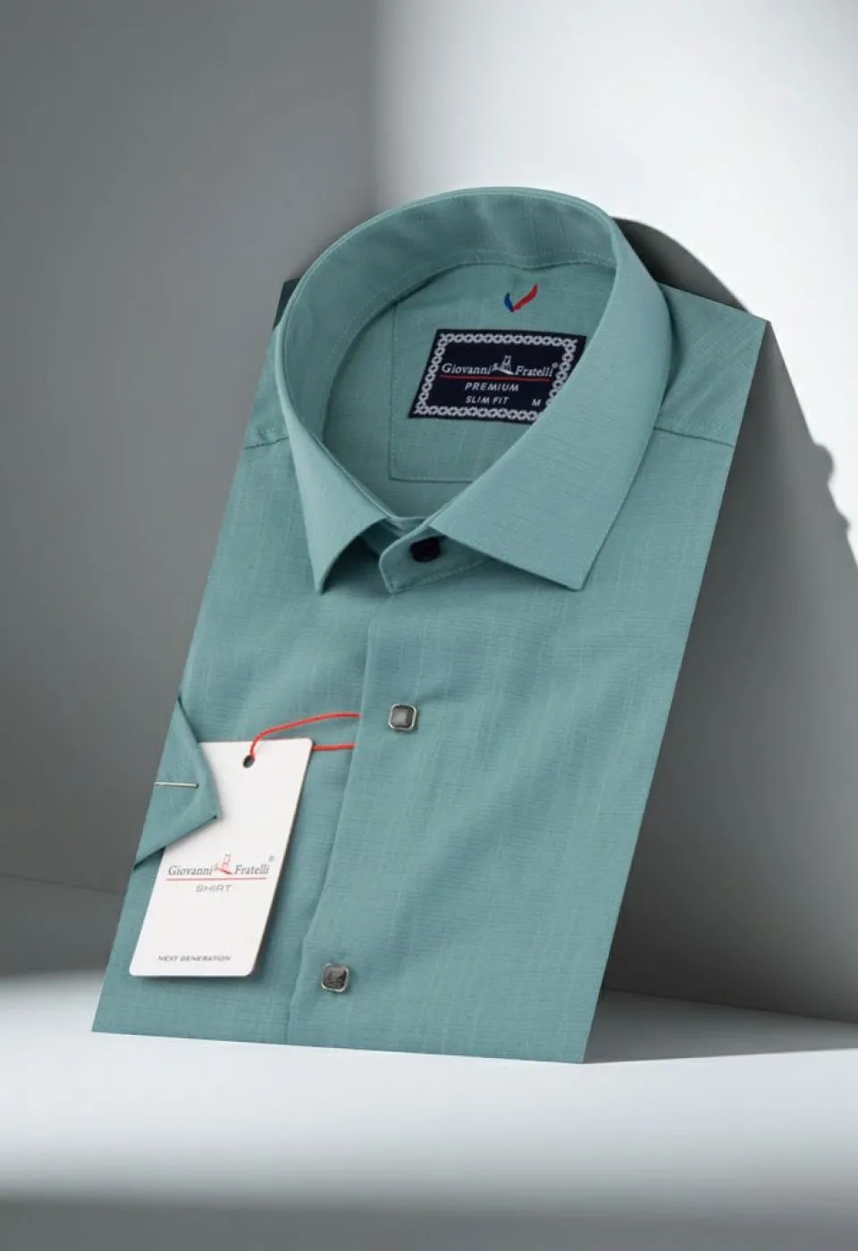 Slim Fit Kısa Kol Düz Renk Erkek Gömlek 3GMK311171004