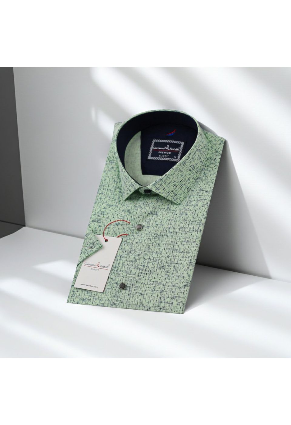 Slim Fit Kısa Kol Düz Renk Erkek Gömlek 3GMK311176005 - Giovanni Fratelli