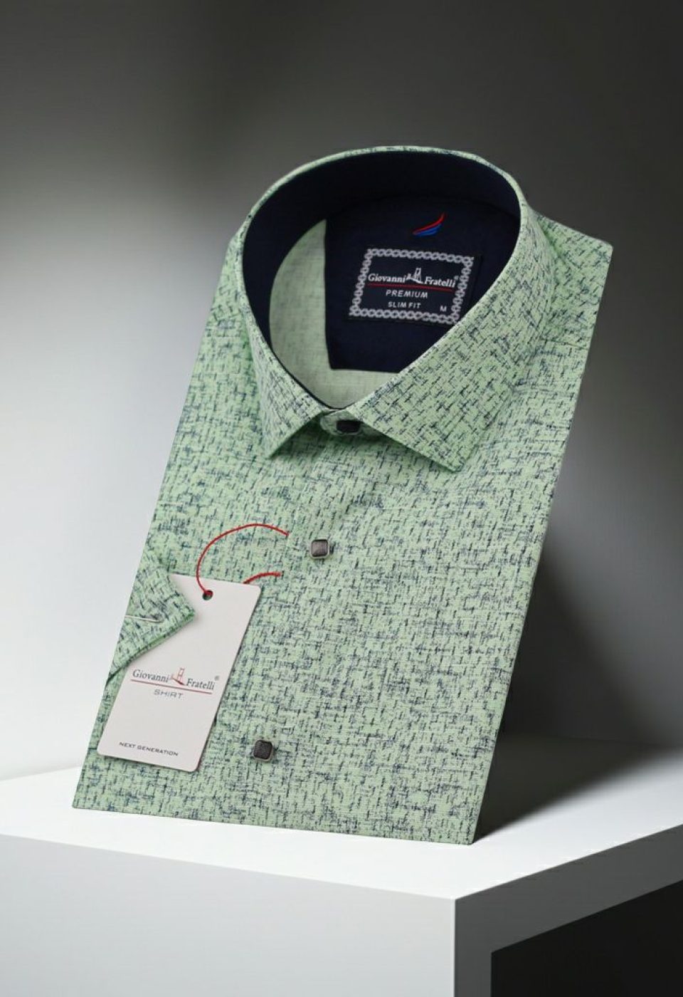 Slim Fit Kısa Kol Düz Renk Erkek Gömlek 3GMK311176005