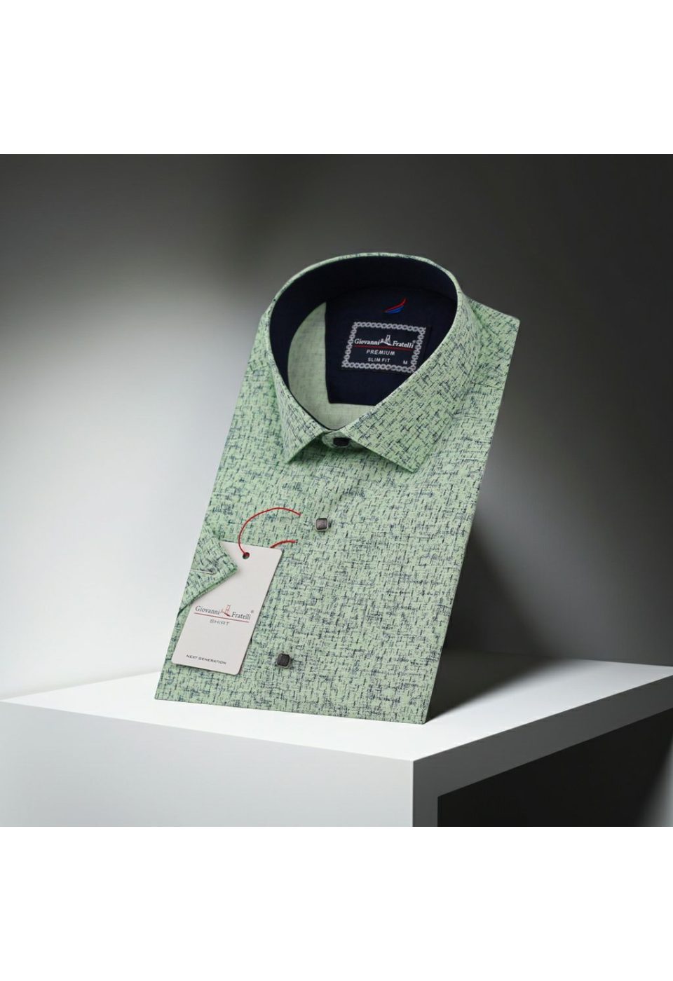 Slim Fit Kısa Kol Düz Renk Erkek Gömlek 3GMK311176005 - Giovanni Fratelli