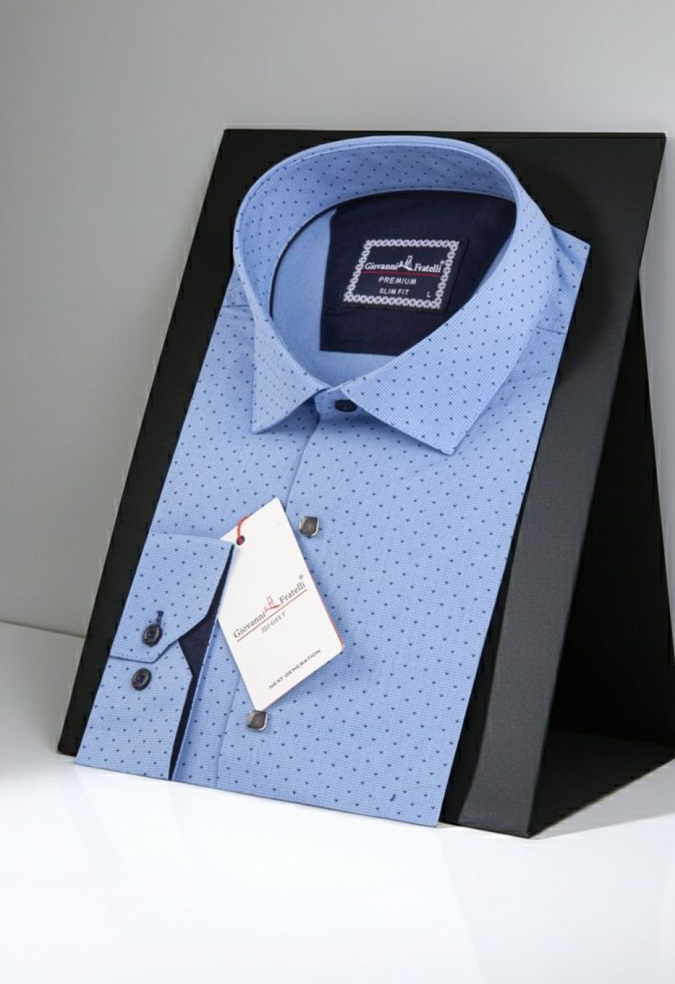 Slim Fit Uzun Kol Desenli Erkek Gömlek 3GMK321177005 - Giovanni Fratelli