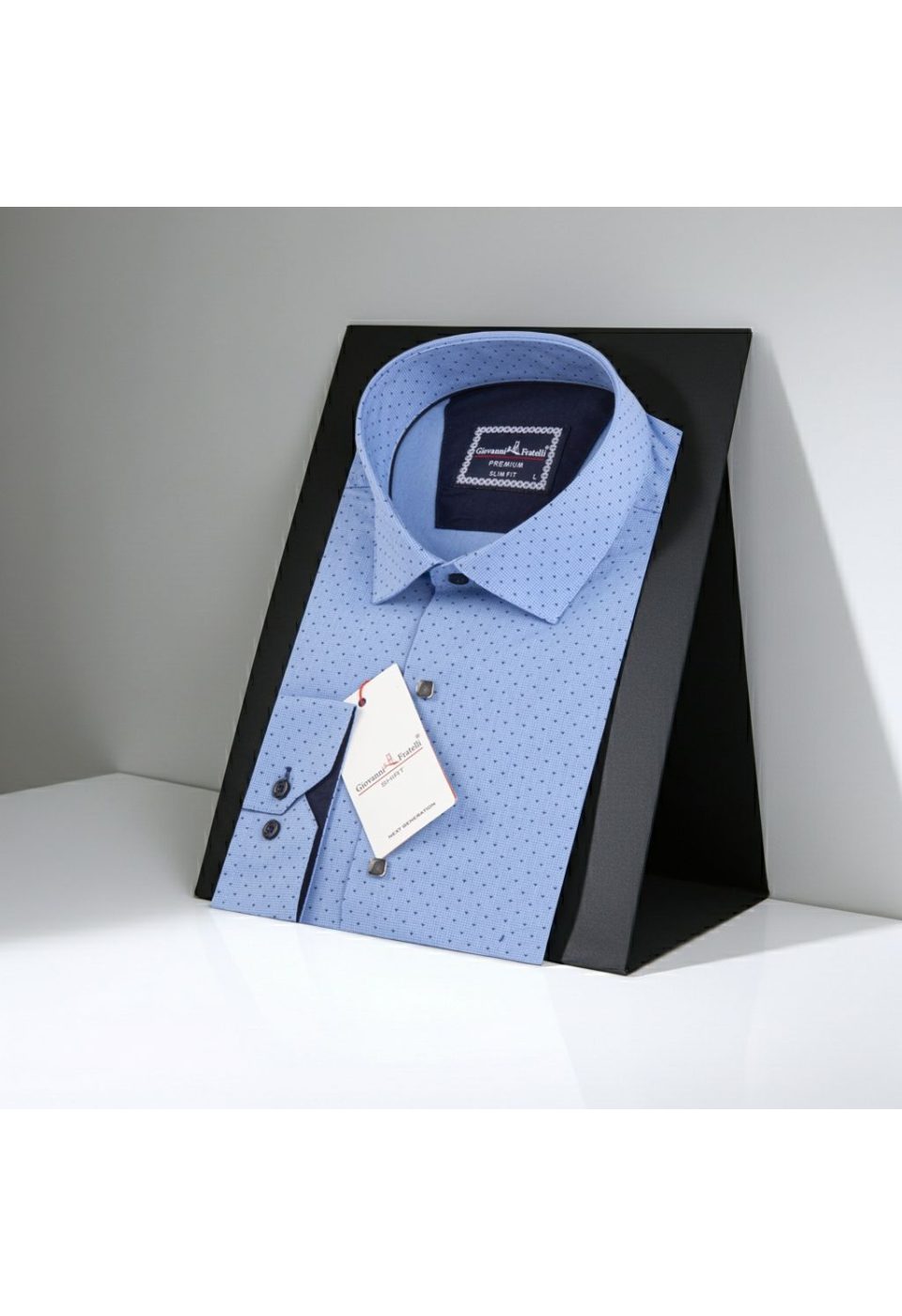 Slim Fit Uzun Kol Desenli Erkek Gömlek 3GMK321177005 - Giovanni Fratelli