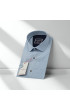 Slim Fit Kısa Kol Desenli Erkek Gömlek 3GMK311177002