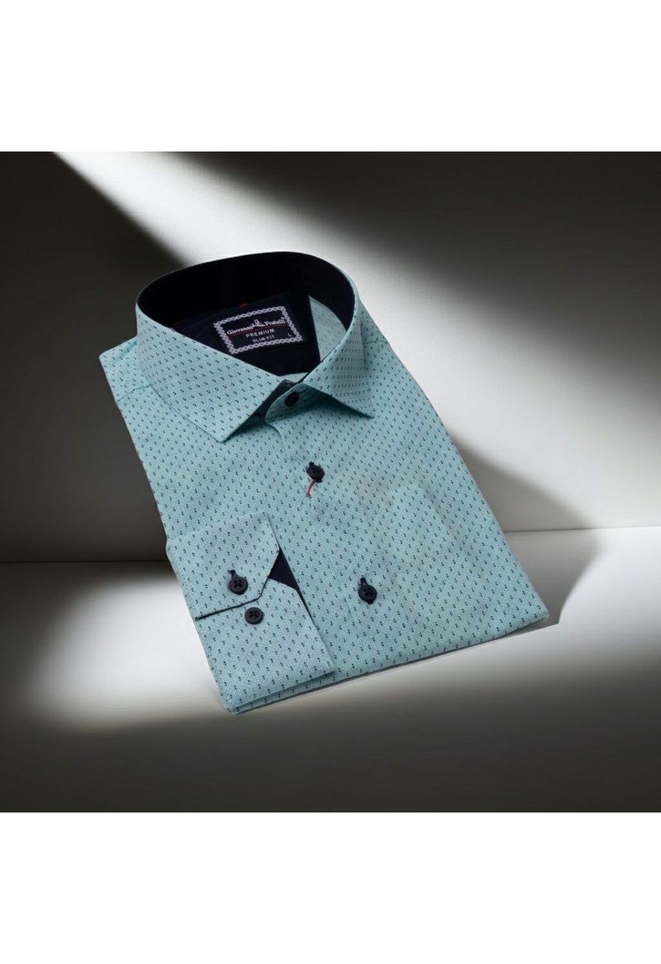 Slim Fit Uzun Kol Desenli Erkek Gömlek 3GMK321178007 - Giovanni Fratelli