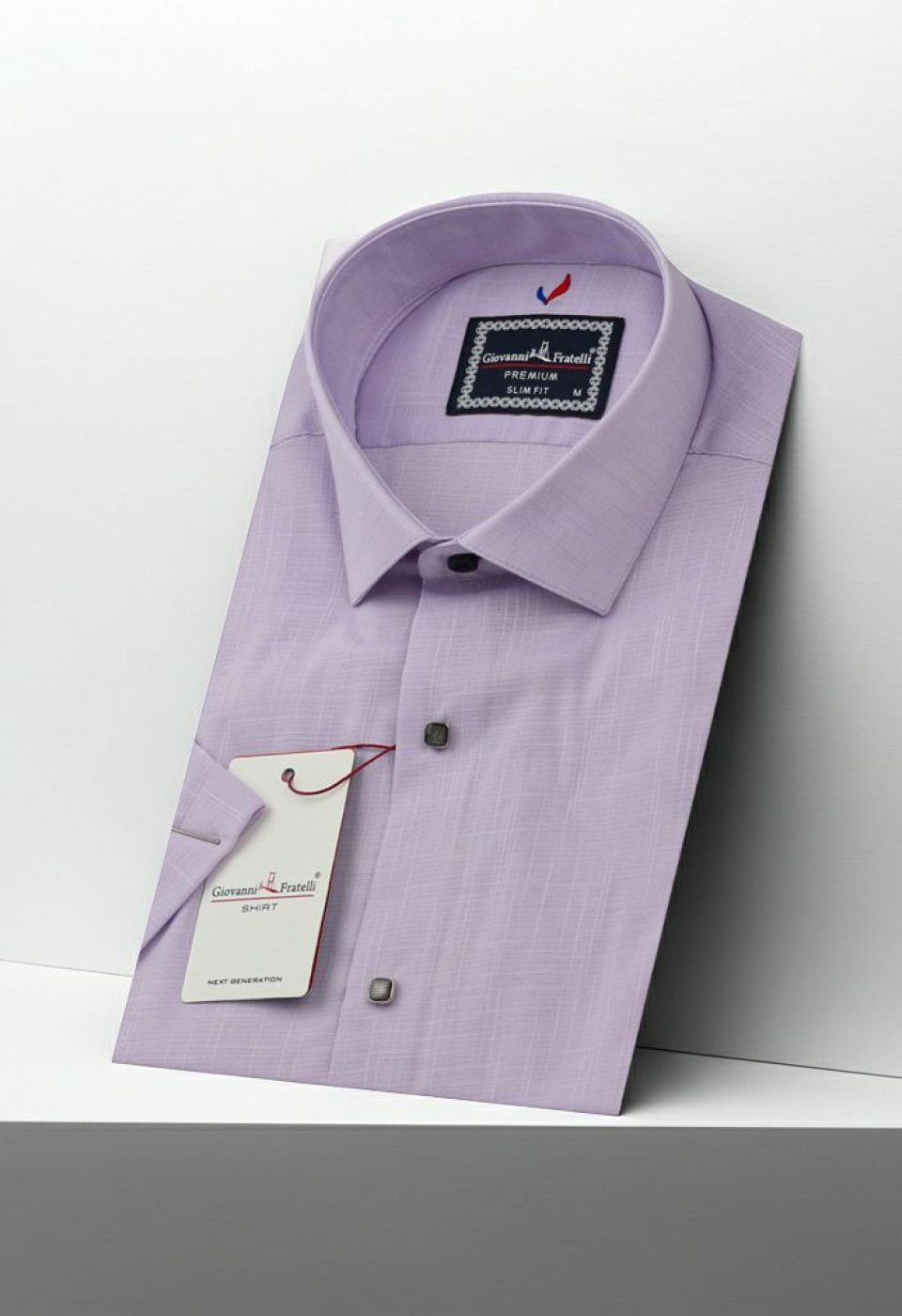 Slim Fit Kısa Kol Düz Renk Erkek Gömlek 3GMK311171006