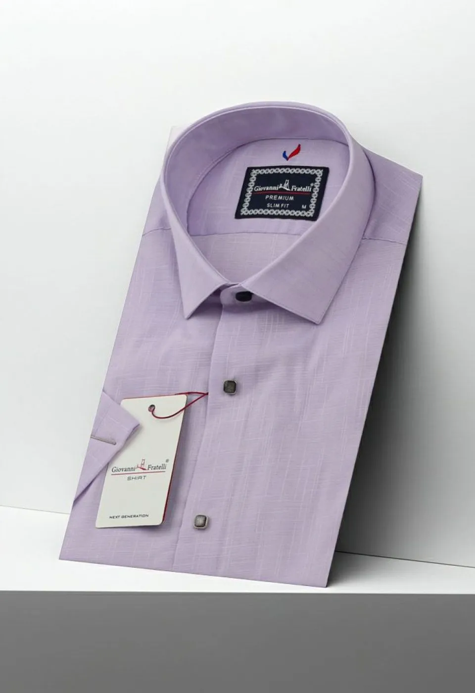 Slim Fit Kısa Kol Düz Renk Erkek Gömlek 3GMK311171006