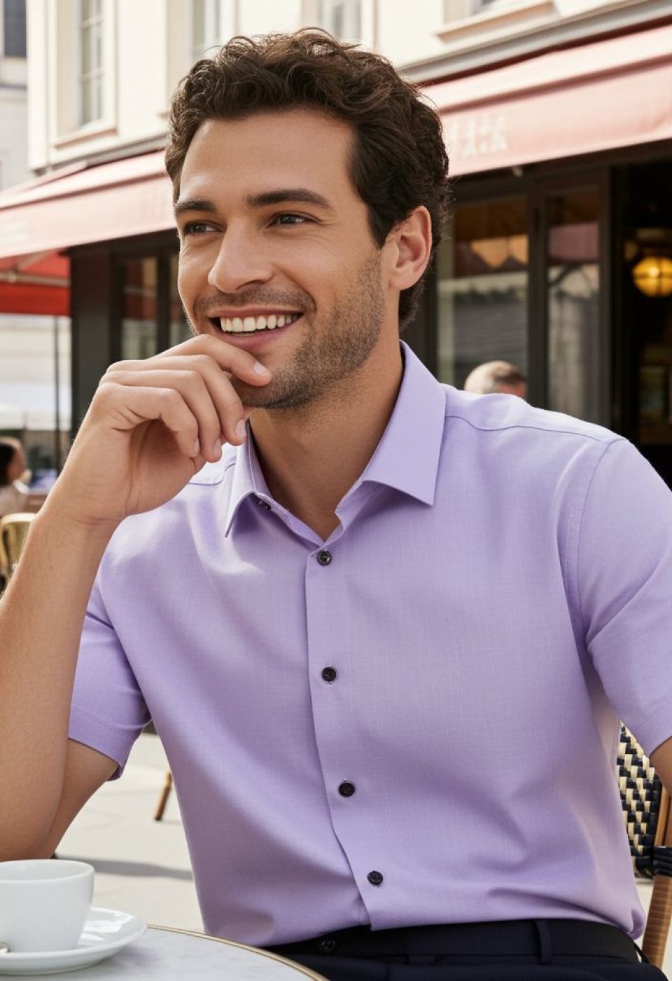 Slim Fit Kısa Kol Düz Renk Erkek Gömlek 3GMK311171008 - Giovanni Fratelli