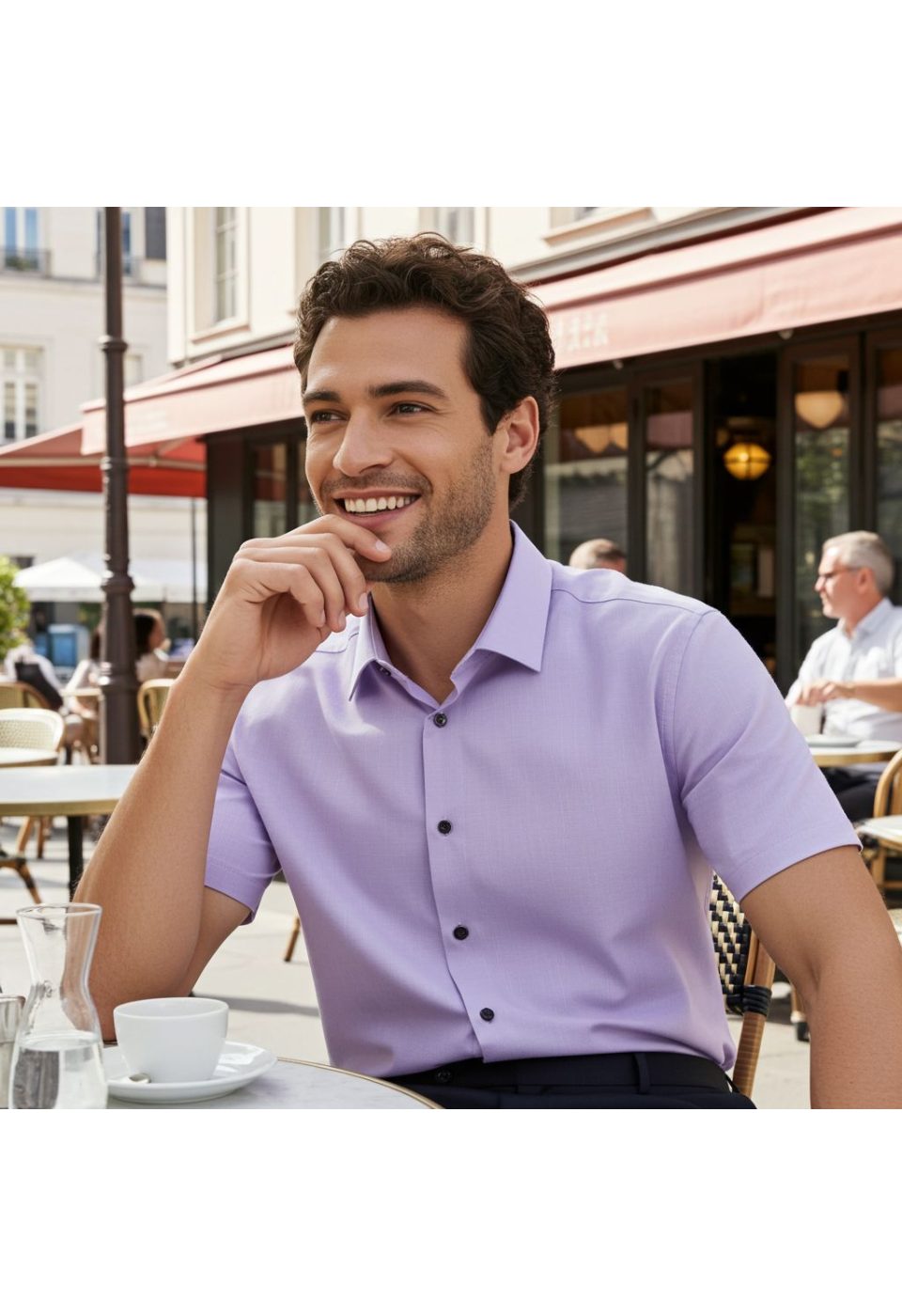 Slim Fit Kısa Kol Düz Renk Erkek Gömlek 3GMK311171008 - Giovanni Fratelli