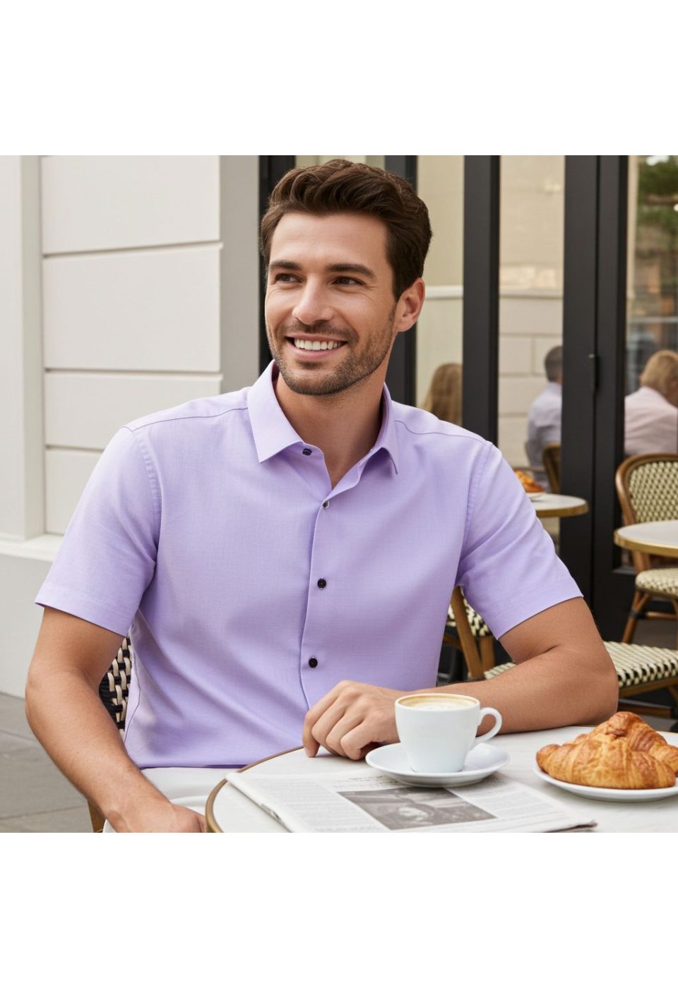 Slim Fit Kısa Kol Düz Renk Erkek Gömlek 3GMK311171008 - Giovanni Fratelli