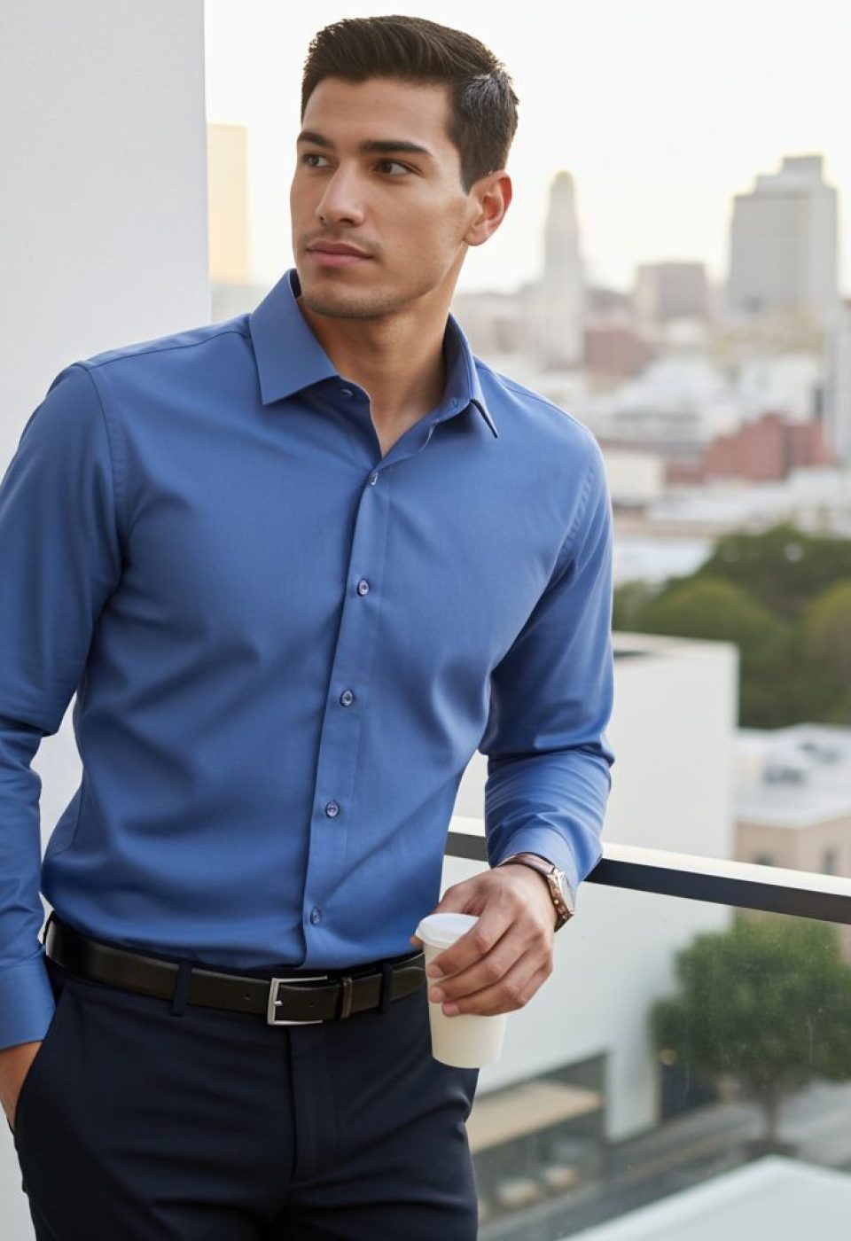 Slim Fit Uzun Kol Düz Renk Oxford Erkek Gömlek 3GMK321171004 Slim Fit Uzun Kol Düz Renk Oxford Erkek Gömlek 3GMK321171004