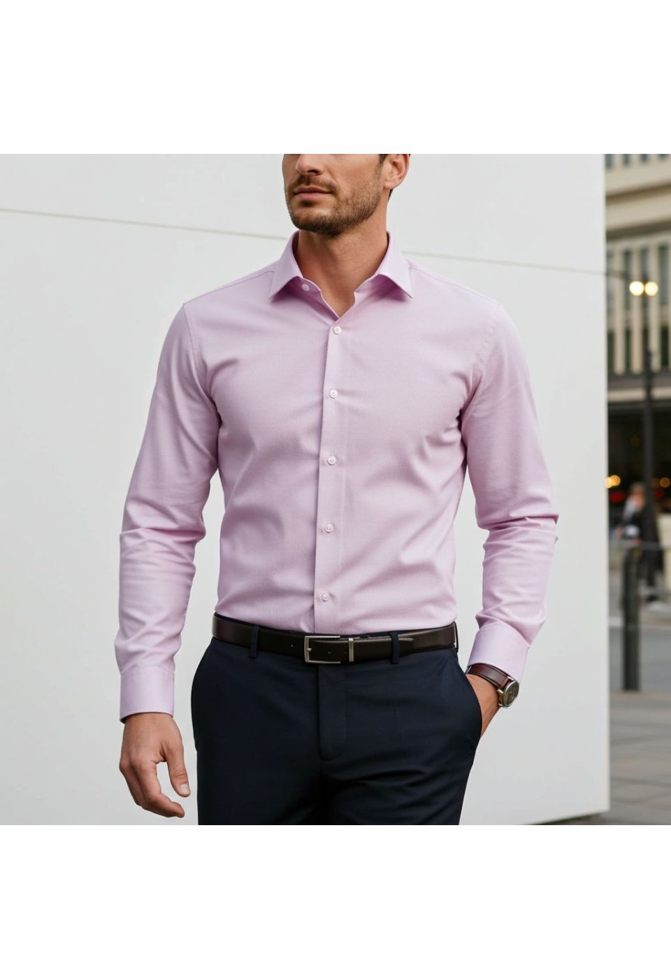 Slim Fit Uzun Kol Düz Renk Oxford Erkek Gömlek 3GMK321171006 - Giovanni Fratelli
