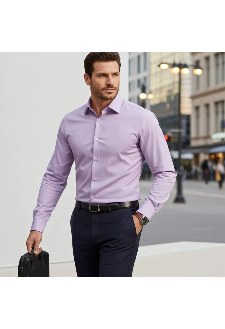 Slim Fit Uzun Kol Düz Renk Oxford Erkek Gömlek 3GMK321171010 - Giovanni Fratelli