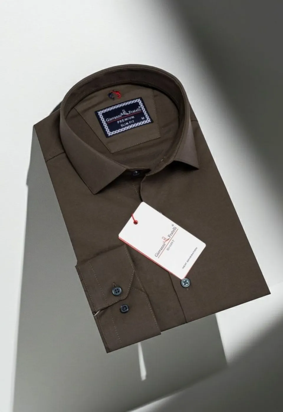 Slim Fit Uzun Kol Düz Renk Oxford Erkek Gömlek 3GMK321171013