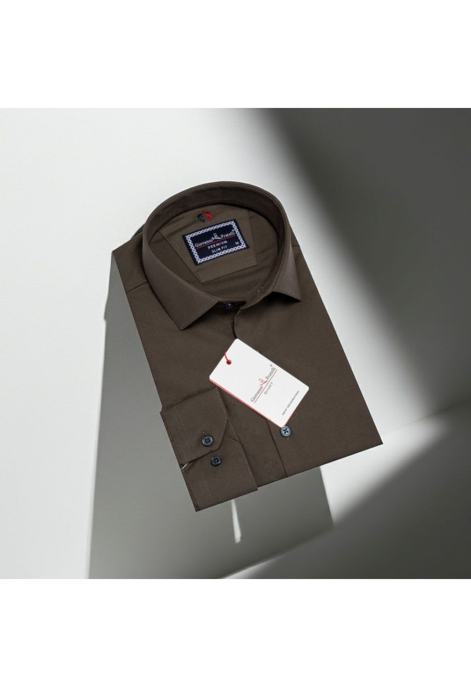 Slim Fit Uzun Kol Düz Renk Oxford Erkek Gömlek 3GMK321171013 - Giovanni Fratelli