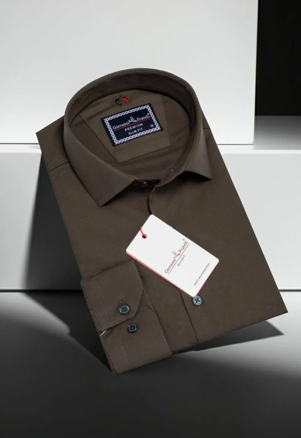 Slim Fit Uzun Kol Düz Renk Oxford Erkek Gömlek 3GMK321171013