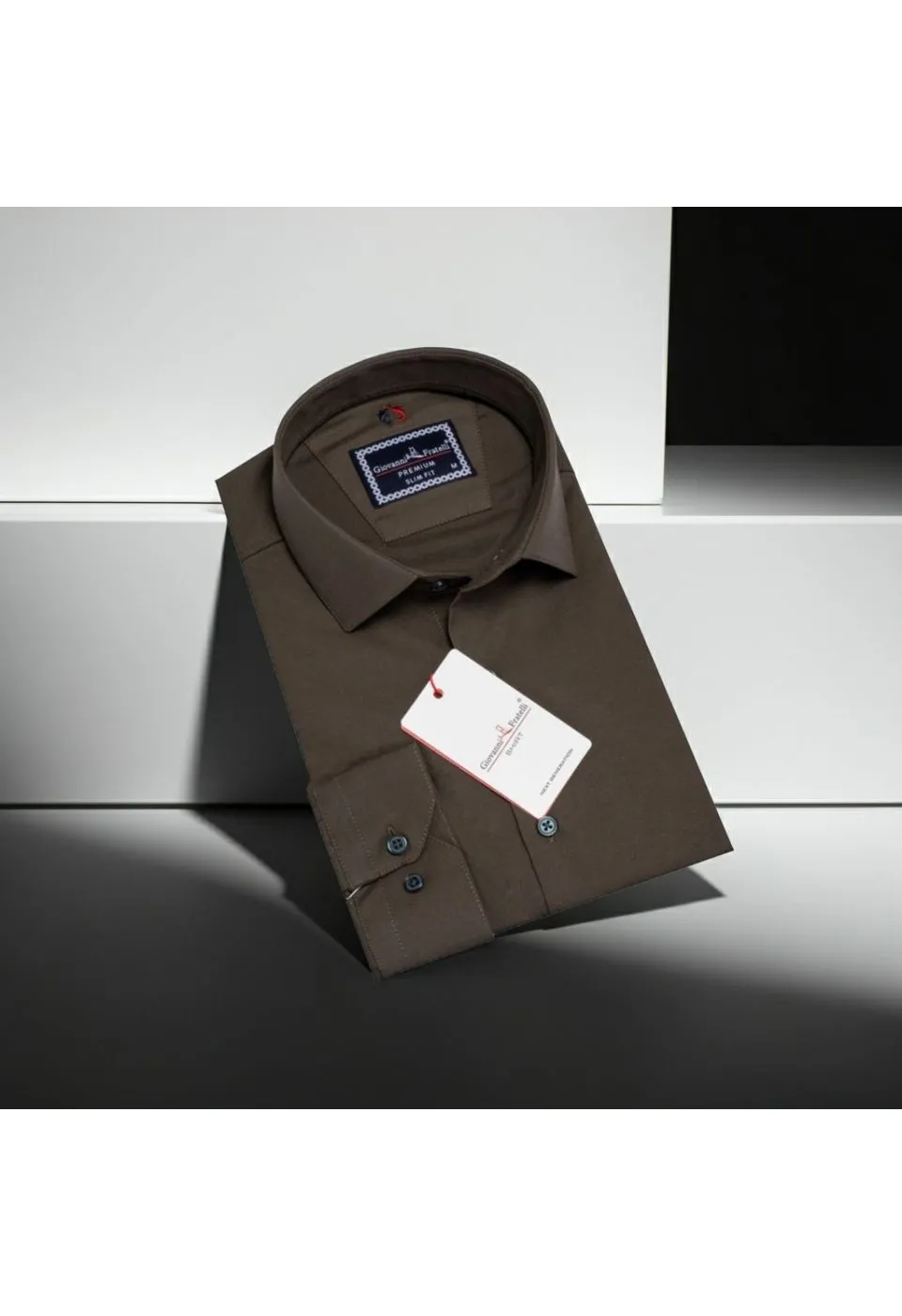 Slim Fit Uzun Kol Düz Renk Oxford Erkek Gömlek 3GMK321171013 - Giovanni Fratelli