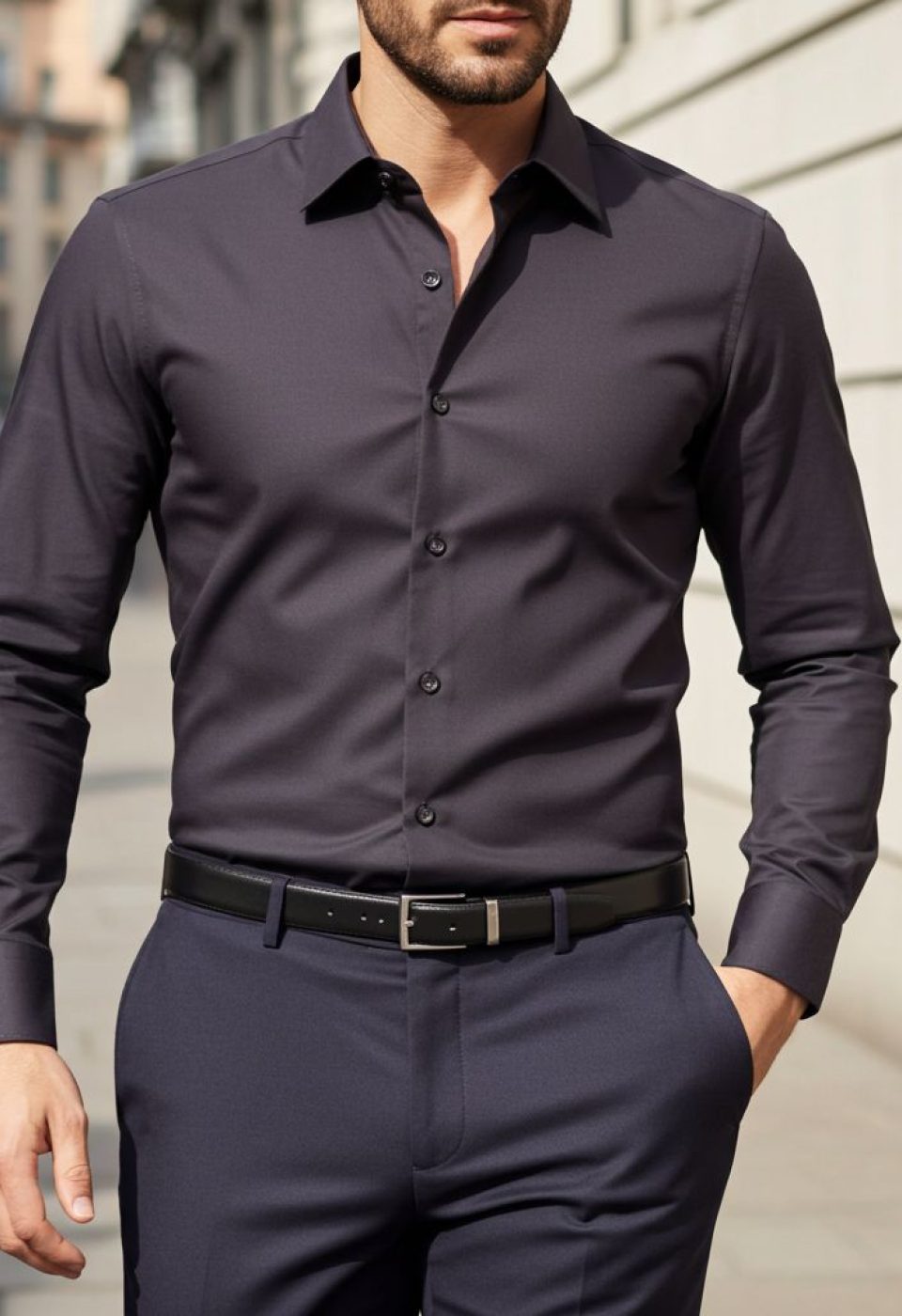Slim Fit Uzun Kol Düz Renk Oxford Erkek Gömlek 3GMK321171015 Slim Fit Uzun Kol Düz Renk Oxford Erkek Gömlek 3GMK321171015