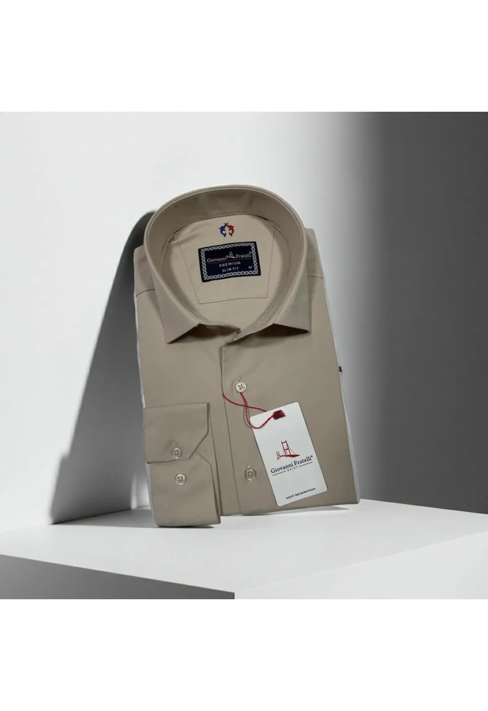 Slim Fit Uzun Kol Düz Renk Oxford Erkek Gömlek 3GMK321171020 - Giovanni Fratelli