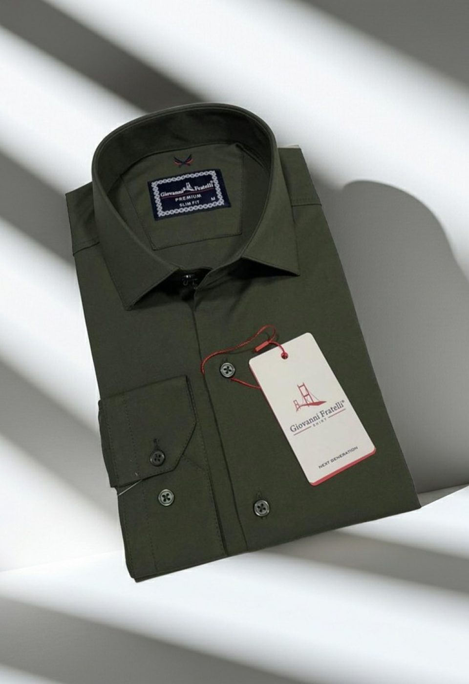 Slim Fit Uzun Kol Düz Renk Oxford Erkek Gömlek 3GMK321171027 - Giovanni Fratelli