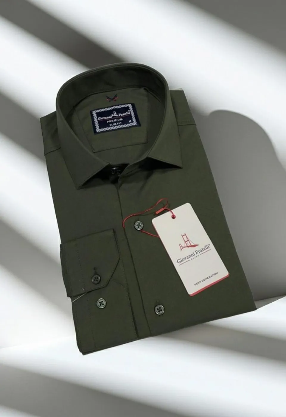 Slim Fit Uzun Kol Düz Renk Oxford Erkek Gömlek 3GMK321171027 - Giovanni Fratelli