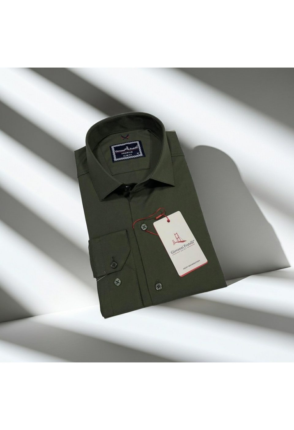 Slim Fit Uzun Kol Düz Renk Oxford Erkek Gömlek 3GMK321171027 - Giovanni Fratelli