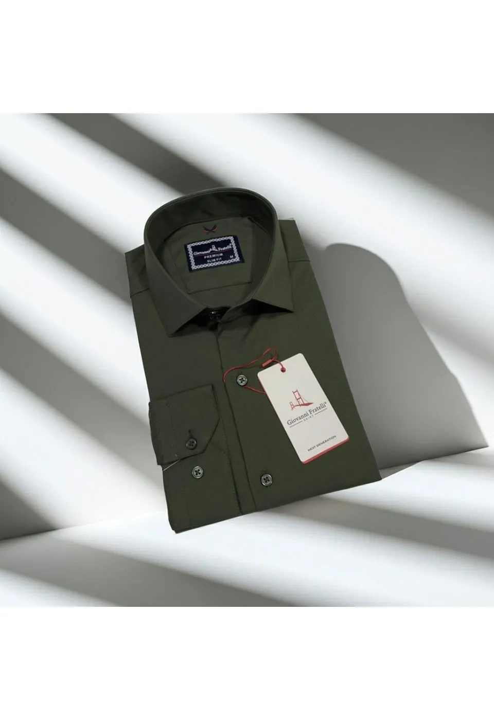 Slim Fit Uzun Kol Düz Renk Oxford Erkek Gömlek 3GMK321171027 - Giovanni Fratelli