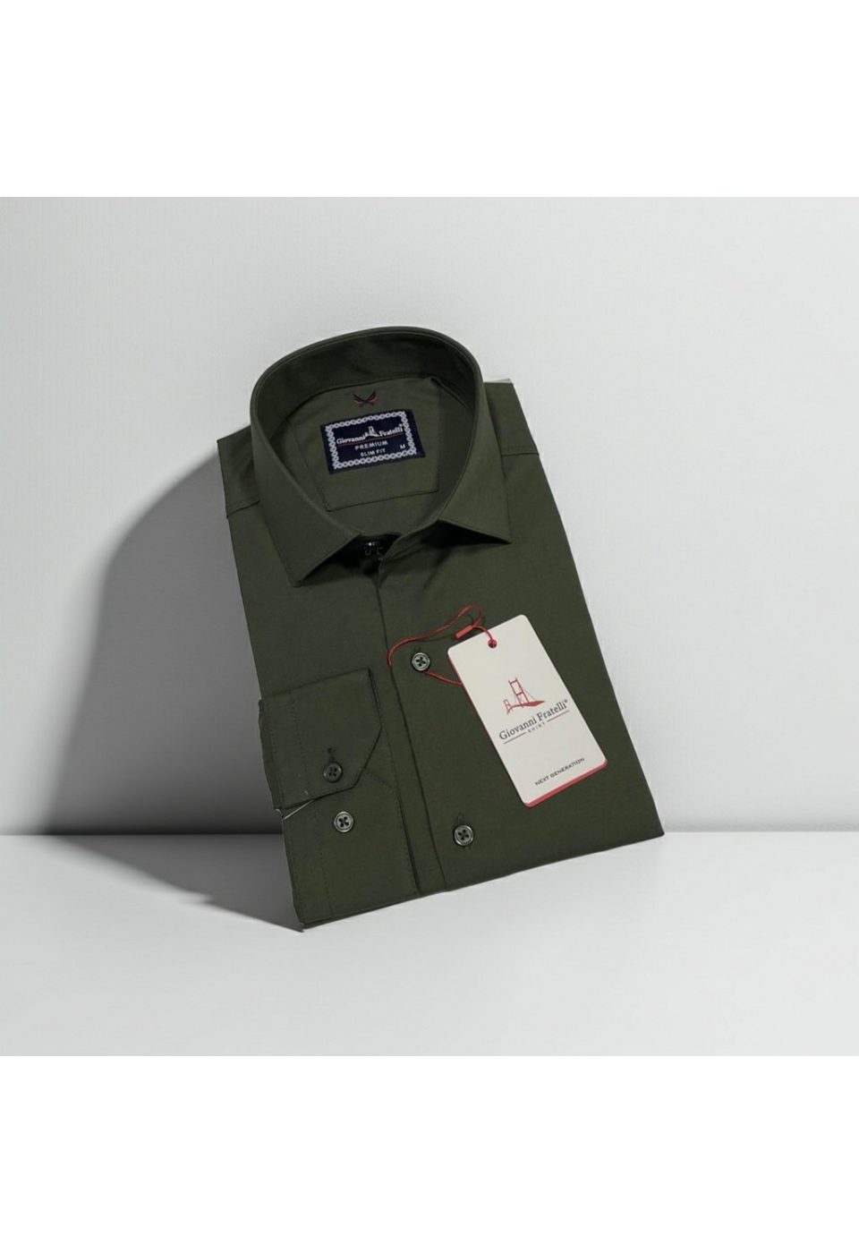 Slim Fit Uzun Kol Düz Renk Oxford Erkek Gömlek 3GMK321171027 - Giovanni Fratelli