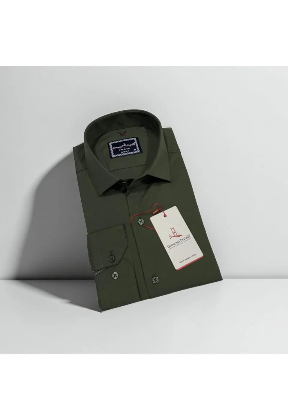 Slim Fit Uzun Kol Düz Renk Oxford Erkek Gömlek 3GMK321171027 - Giovanni Fratelli