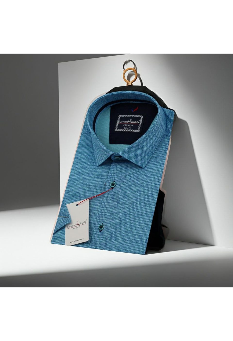 Slim Fit Kısa Kol Desenli Erkek Gömlek 3GMK311178005 - Giovanni Fratelli