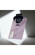Slim Fit Kısa Kol Desenli Erkek Gömlek 3GMK311190004
